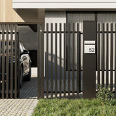 Aluminium Batten Pedestrian Gate, Custom cut to size. Up to 1200mm high x 1000mm wide