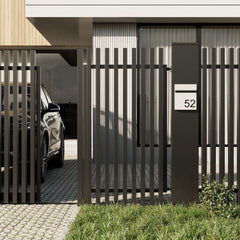 Aluminium Batten Pedestrian Gate, Custom cut to size. Up to 1200mm high x 1000mm wide