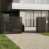 Aluminium Batten Sliding Gate, Custom cut to size. Up to 2000mm high x 6100mm