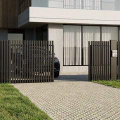 Aluminium Batten Sliding Gate, Custom cut to size. Up to 2000mm high x 6100mm
