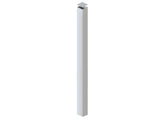 100 x 100 x 2.0mm ALUMINIUM POST (Screw Fluted) - In-Ground