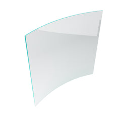 Toughened Clear 12mm Curved Glass Pool Fence Panels, 1200mm high, choose your width