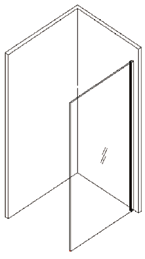 10mm Fixed Panel Shower Screen with Gradient Glass