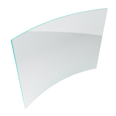 Toughened Clear 12mm Curved Glass Pool Fence Panels, 1200mm high, choose your width