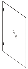 Fixed Frameless Shower Screen for Bath, 10mm glass.
