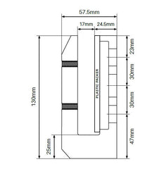 Custom Powder Coated Face mount / Side mount Pool Fence Spigots, Choose colour, Dulux Range