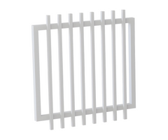 32 x 32mm Radiator Swing Gate – 90mm Gap | Aluminium Gate
