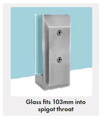 Custom Powder Coated Face mount / Side mount Pool Fence Spigots, Choose colour, Dulux Range