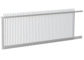 40x10 Aluminium Batten Sliding Gate | Radiator Style 60mm Gap Australia