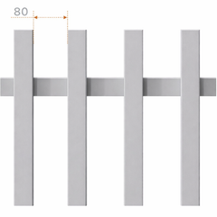 40 x 40mm Radiator Swing Gate – 80mm Gap | Aluminium Gate
