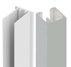 45x45mm Aluminium BATTEN EXTRUSION AND CLIP -  White