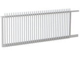 50x10 Aluminium Batten Sliding Gate | Radiator Style 75mm Gap Australia