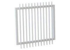 50x10 Aluminium Batten Swing Gate | Radiator Style 75mm Gap Australia