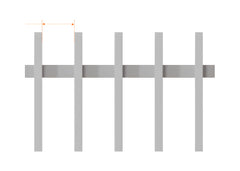 50x25 Aluminium Batten Swing Gate | Radiator Style 100mm Gap Australia