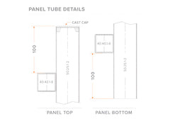 50x25 Aluminium Batten Fence Panel | Radiator Style 100mm Gap Australia
