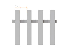 75x75 Aluminium Batten Fence Panel | Radiator Style 75mm Gap Australia