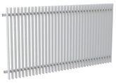 65x16 Aluminium Batten Fence Panel | Radiator Style 50mm Gap Australia