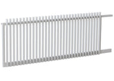 65x16 Aluminium Batten Sliding Gate | Radiator Style 75mm Gap Australia