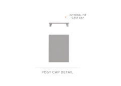 100 x 50 x 1.8mm ALUMINIUM POST (Screw Fluted) - In-Ground