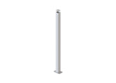 65 x 65 x 2.0mm ALUMINIUM POST (Screw Fluted) - Base Plated