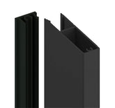 Nexia 65x16mm Aluminium BATTEN EXTRUSION AND CLIP - Black - Image 1