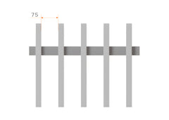 75x25 Aluminium Batten Fence Panel | Radiator Style 75mm Gap Australia