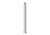 75 x 75 x 2.0mm ALUMINIUM POST (Screw Fluted) - Base Plated