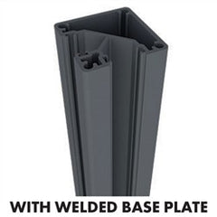 AUSTRALIS DELUXE BALUSTRADE - 90 Degrees BASE PLATED POST 1050mm