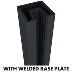 AUSTRALIS DELUXE BALUSTRADE - ONE WAY BASE PLATED POST 1050mm