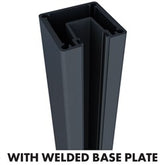 AUSTRALIS DELUXE BALUSTRADE - ONE WAY BASE PLATED POST 1050mm