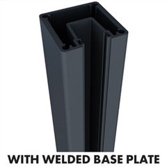 AUSTRALIS DELUXE BALUSTRADE - ONE WAY BASE PLATED POST 1050mm