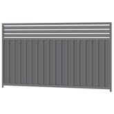 1500mm high x 2400mm Colorbond Breezeway Fencing Panel 100% Australian Made, 3x Sheets, 2x Channel Posts, 3x Rails, 3x Slats, 2x Breezeway Posts, Screws.