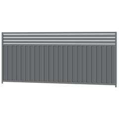 1500mm high x 3180mm Colorbond Breezeway Fencing Panel 100% Australian Made, 4x Sheets, 2x Channel Posts, 3x Rails, 3x Slats, 2x Breezeway Posts, Screws. - Image 1