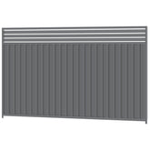 2100mm high Colorbond Breezeway Fencing Panel 100% Australian Made (3.18m wide) 4x Sheets, 2x Channel Posts, 3x Rails, 3x Slats, 2x Breezeway Posts, Screws.