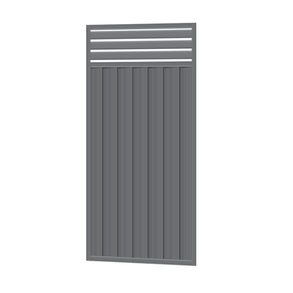 2100mm high Colorbond Breezeway Fencing Gate 100% Australian Made (930mm wide) 1x Sheet, 2x Gate Stiles, 3x Gate Rails, 3x Slats, Screws. - Image 1