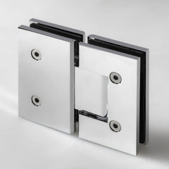 FORGE SHOWER HINGE GLASS TO GLASS 180 Degrees 10mm glass - Chrome