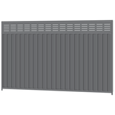 2100mm high Colorbond Slat FX Fencing Panel 100% Australian Made (3.18m wide) 4x Sheets, 2x Channel Posts, 3x Rails, 1x Infill sheet, Screws.