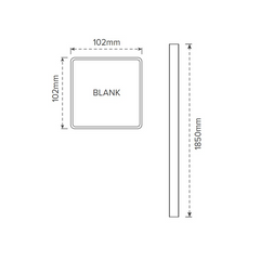 PICKET PVC BLANK POST- 102 x 102 x 1900mm, 7 Year Warranty