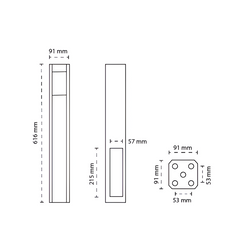 102mm POST BASE PLATE INSERT, 7 year Warranty
