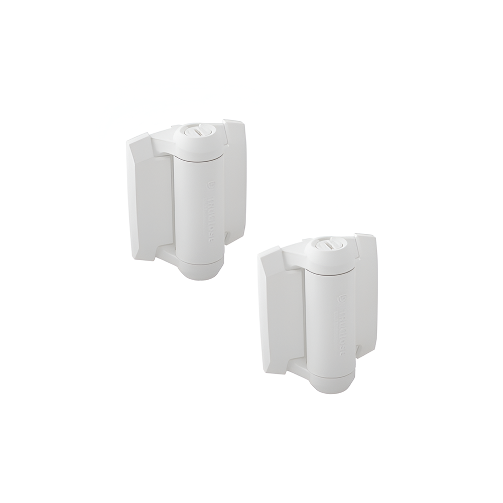 D&D TruClose Std Hinge Pair - White Nylon - Image 1