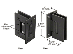 Adjustable angle Glass to Wall Frameless shower door hinge, 8 - 12mm glass, very high quality