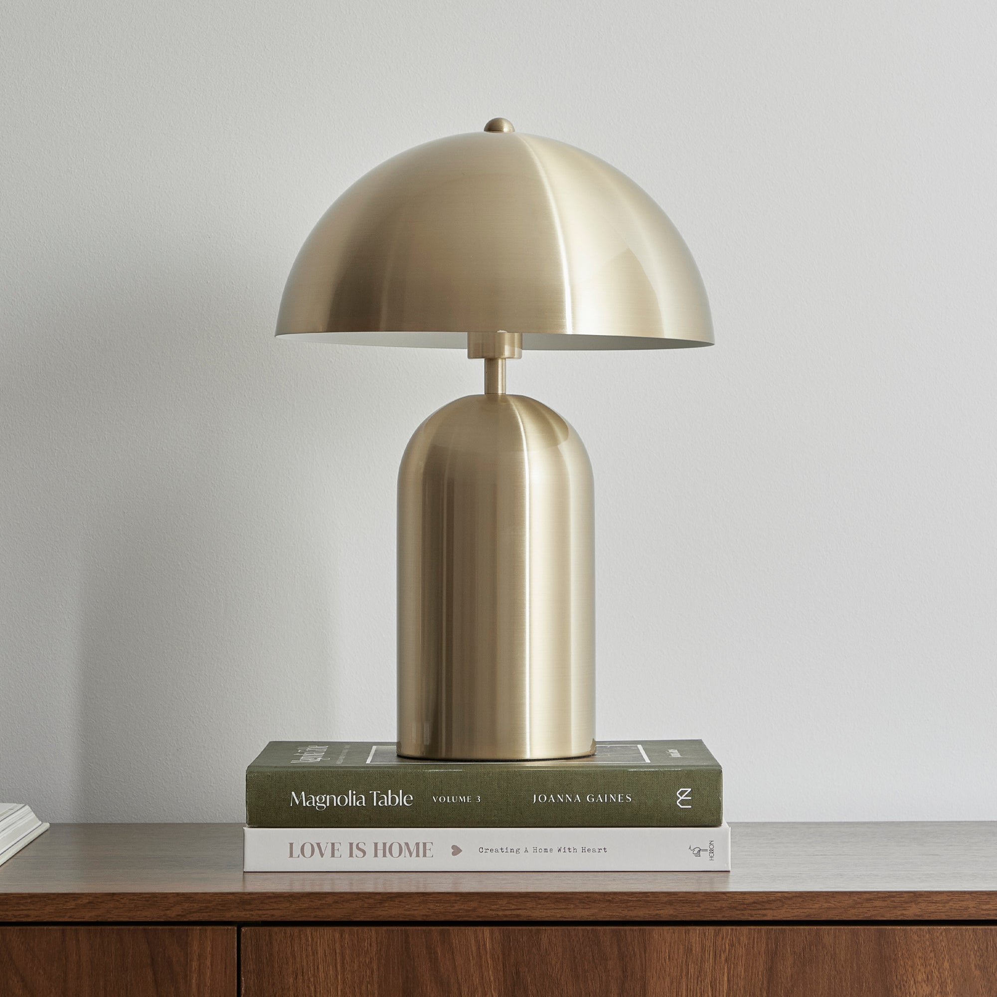 Mushroom 36cm Table Lamp Gold lifestyle image