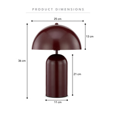 Mushroom Table Lamp Cabernet product image 3