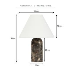 Arabella Marble Table Lamp Cocoa product image 3