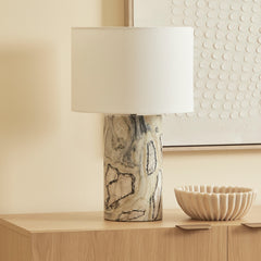 Quinn Marble Table Lamp Jade lifestyle image