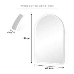Front Illuminated LED Arch Mirror product image 3