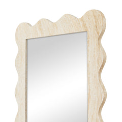 Sienna 180cm Wave Mirror Travertine Look product image 3