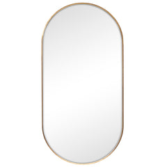 Zoe 120cm Oval Aluminium Mirror Gold product image 2