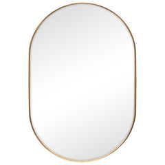 Zoe 90cm Oval Aluminium Mirror Gold product image 2