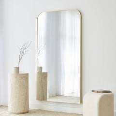 Ivy 165cm Rounded Mirror Gold product image 4